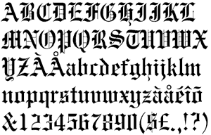 Engravers Old English