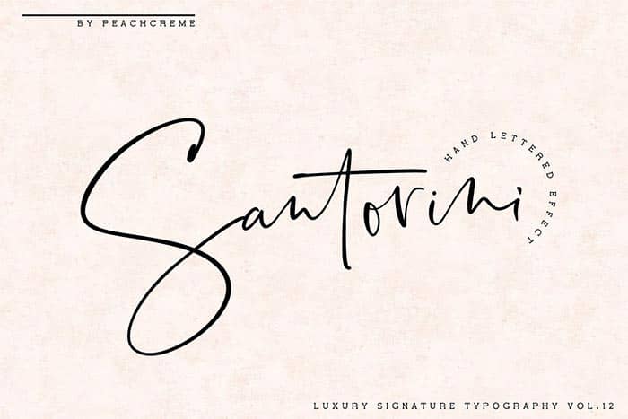Tipografía Luxury Signature