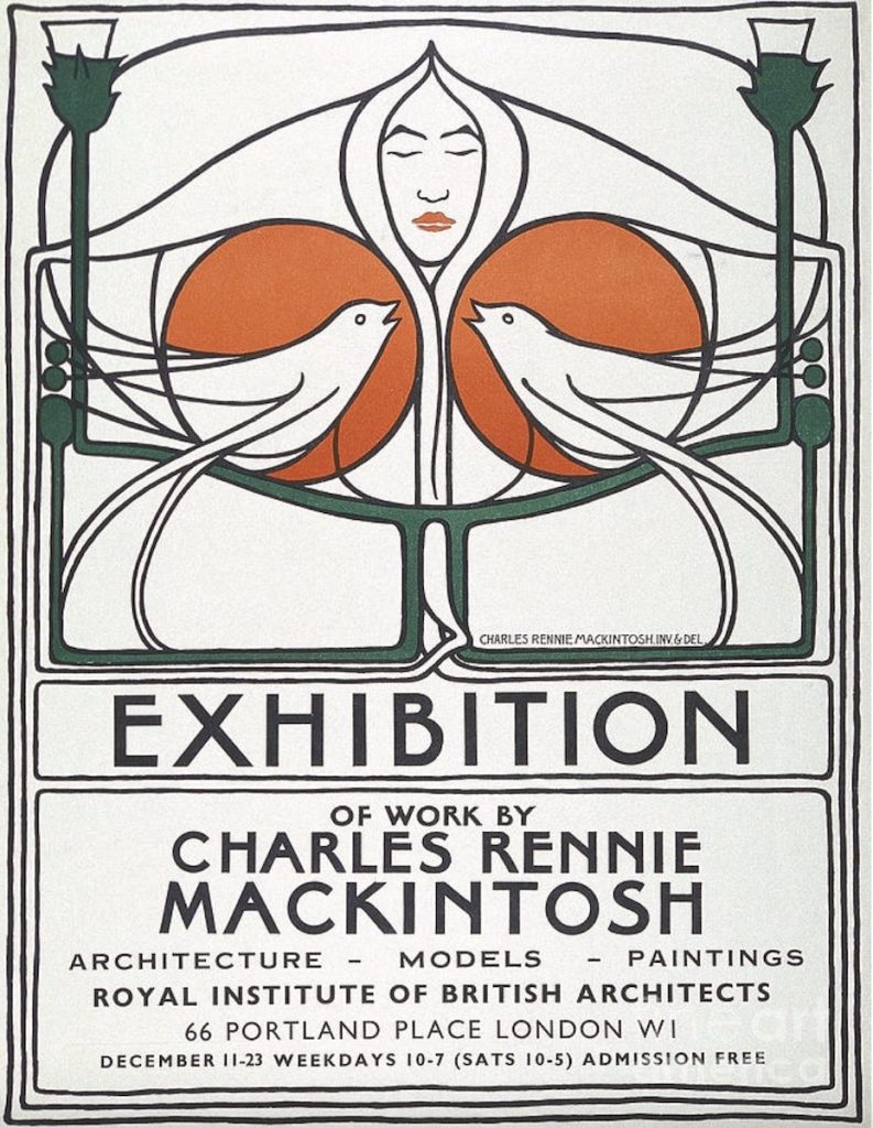 Póster del musical The Scottish Musical Review de Charles Rennie Mackintosh