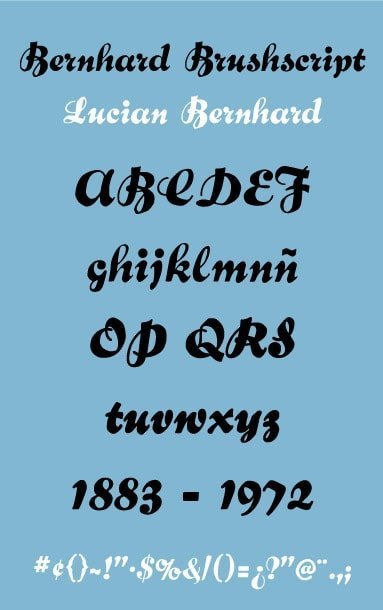 bernhard Brushscript