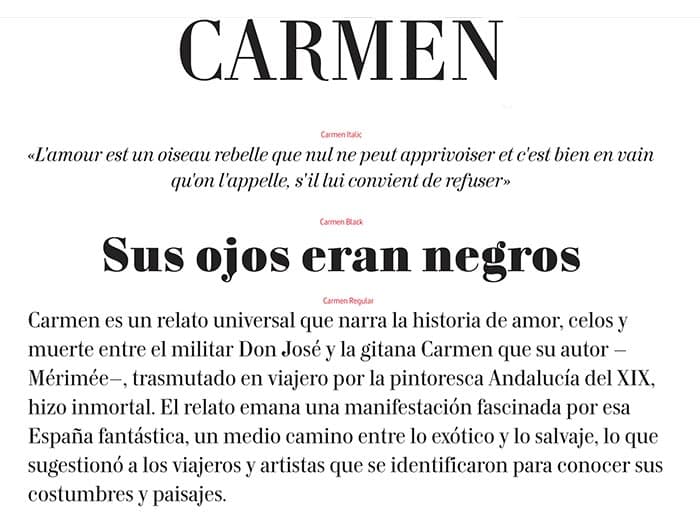 Font Carmen