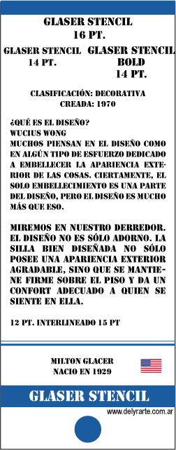 glaserstencil Stencil milton glaser