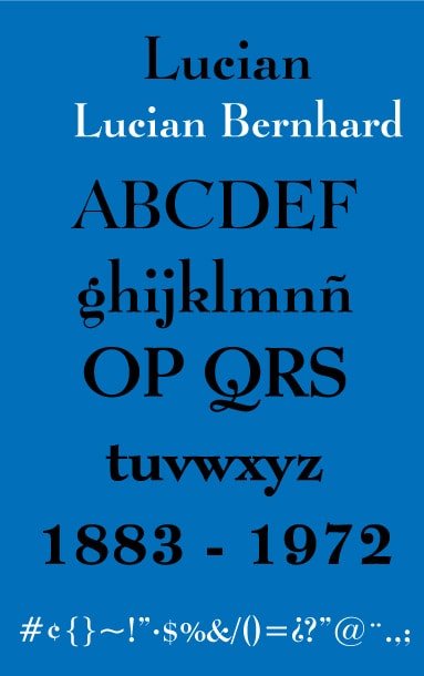 bernad font lucian
