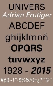 univers frutiger