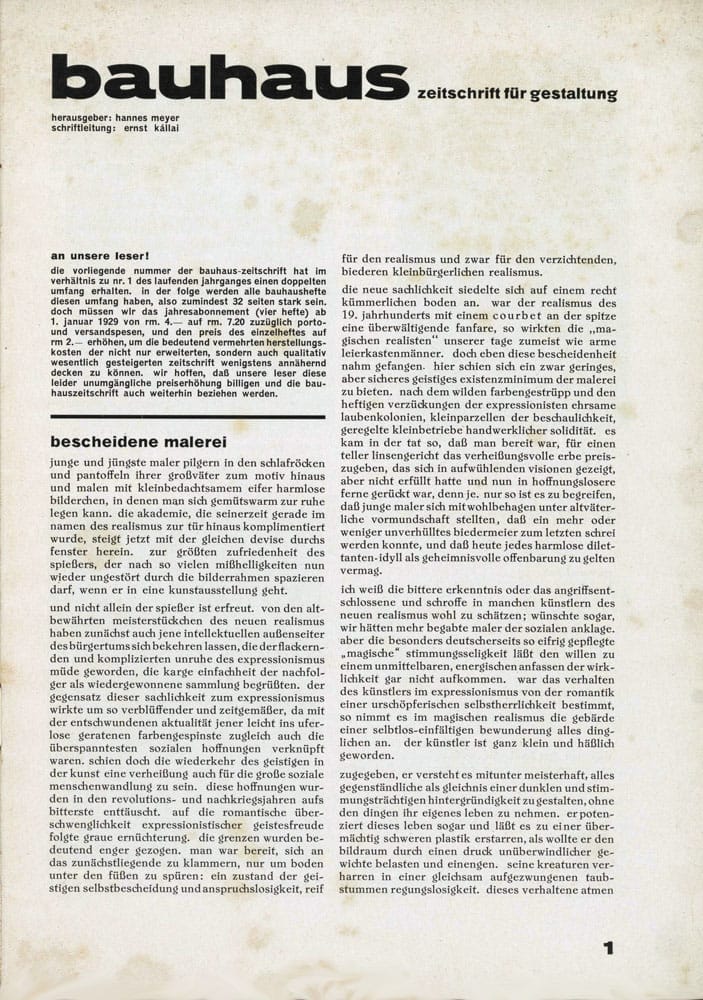 Universal pagina bauhaus